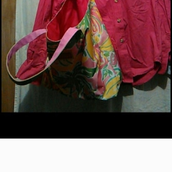 Lilly Pulitzer Multicolor Floral Tote - Pink, Yellow, Green - Picture 4 of 4